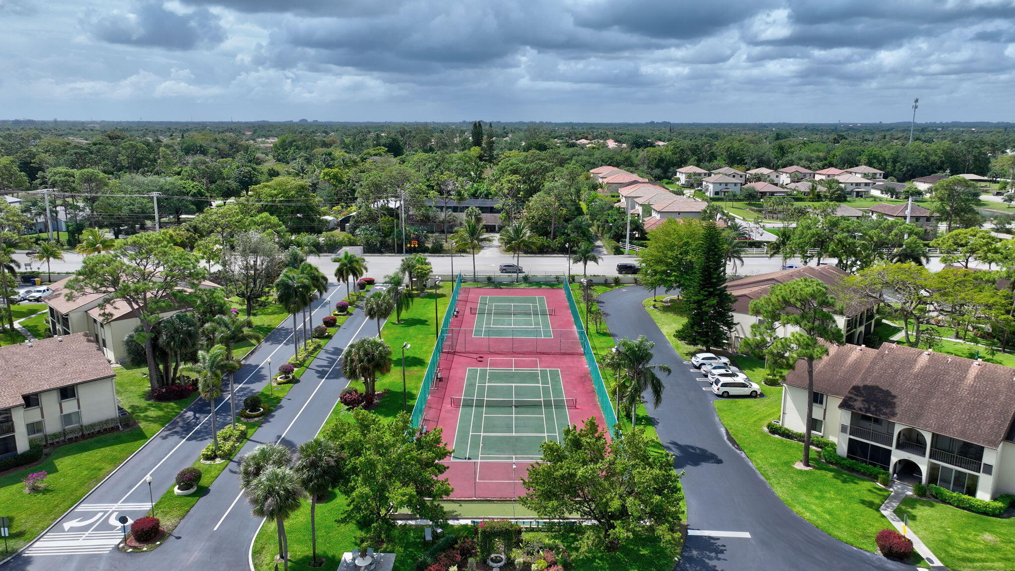 335 Knotty Pine Circle, Unit A1 Greenacres, FL 33463 - Photo 31 of 31 Aerial of Entry & Exit lanes