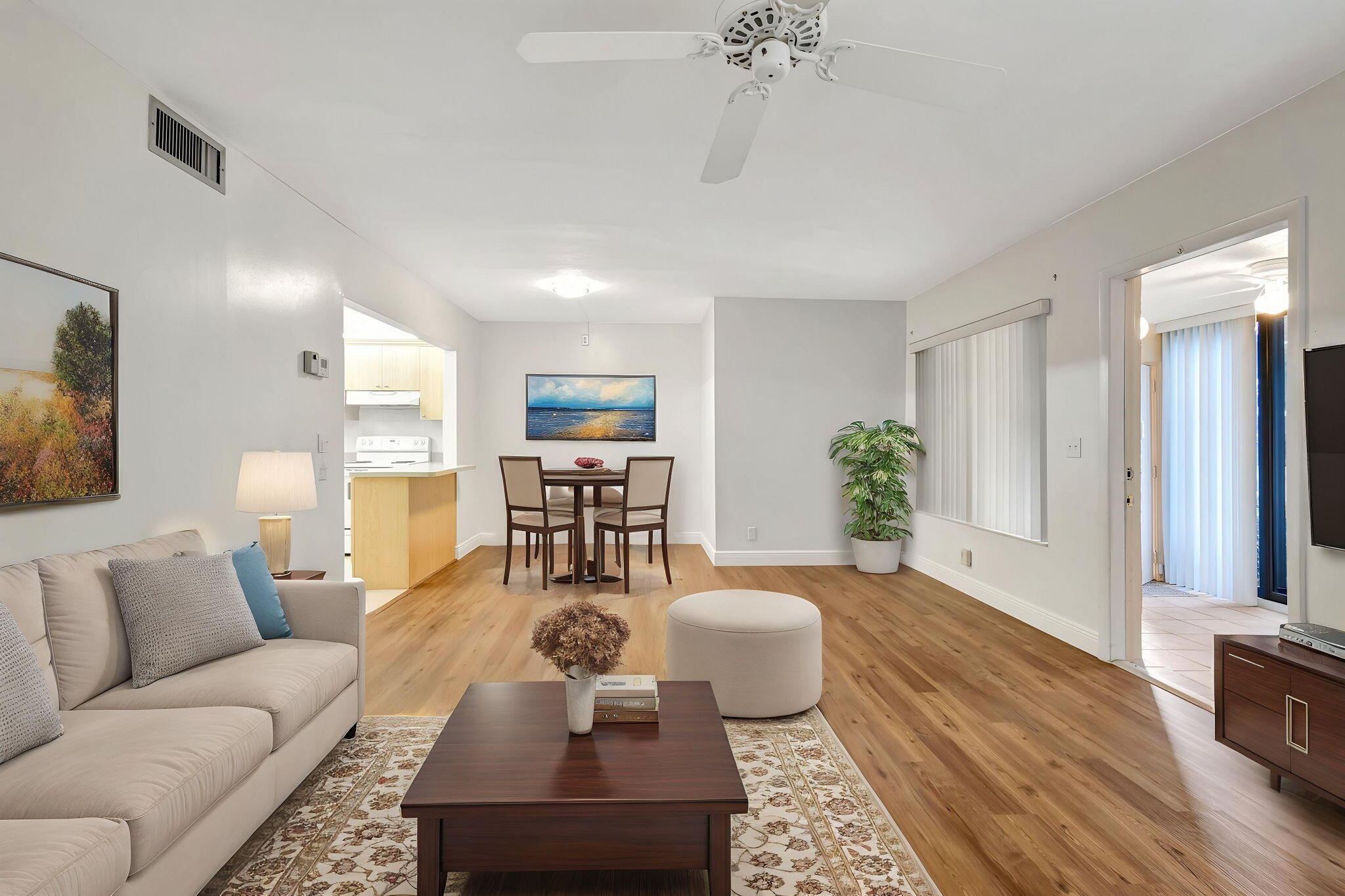 335 Knotty Pine Circle, Unit A1 Greenacres, FL 33463 - Photo 4 of 31 Virtual Stage - Living/Dining Area