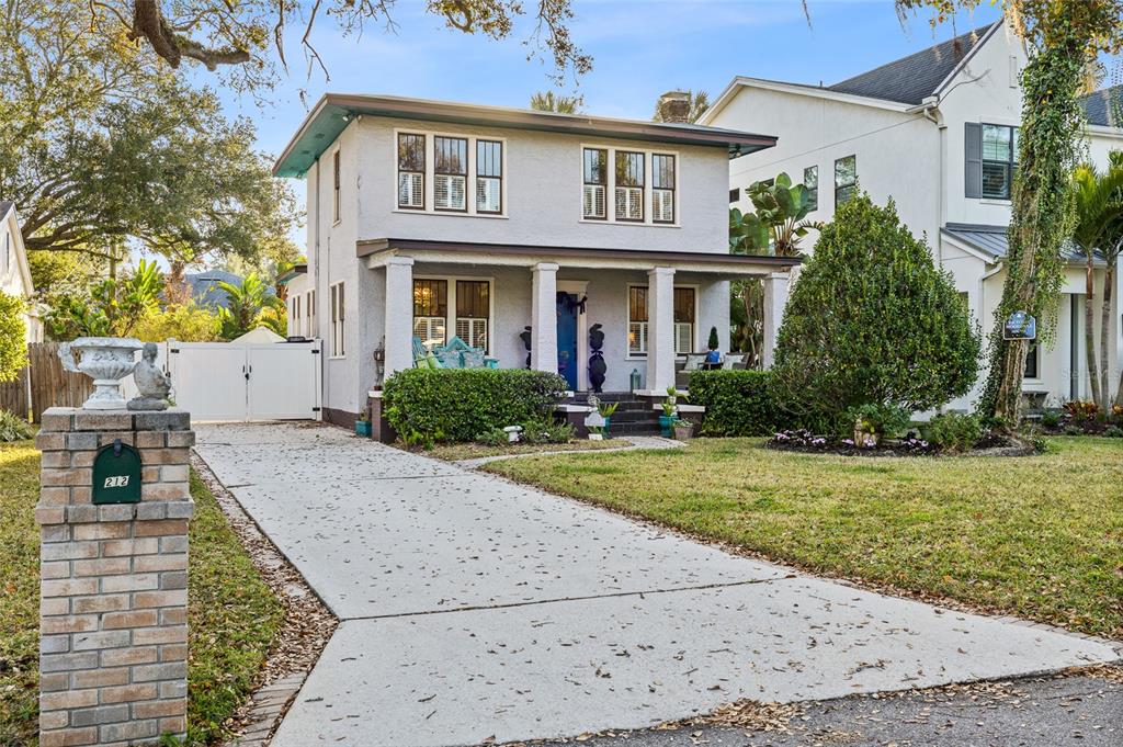 front view of house with a yard