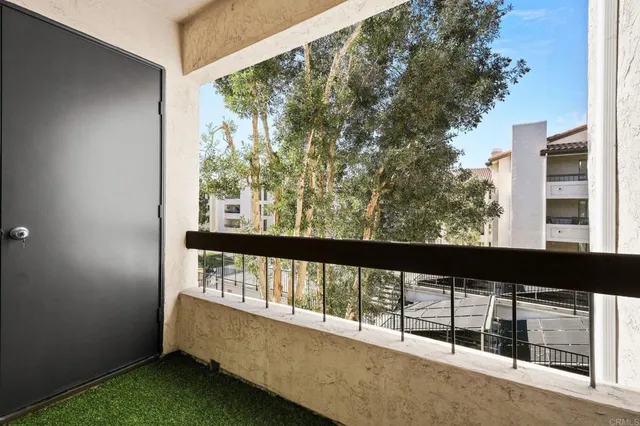 swimming pool view from a balcony