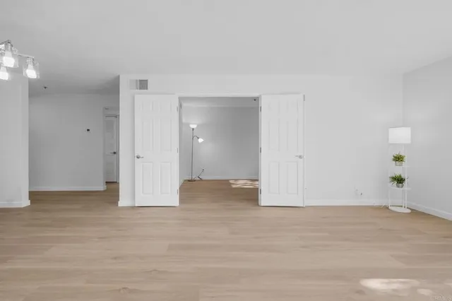 a view of an empty room