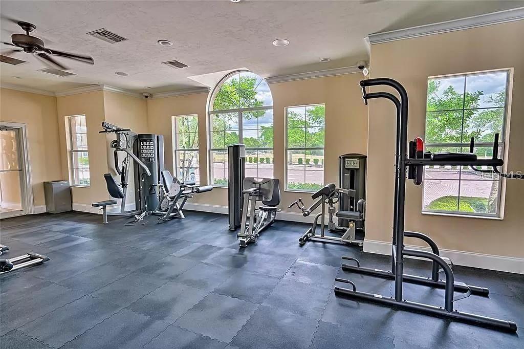 7782 Southwest 64th Lane, Unit 1002 Gainesville, FL 32608 - Photo 40 of 42 a view of a room with gym equipment