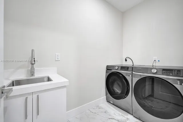 a view of empty room with stairs