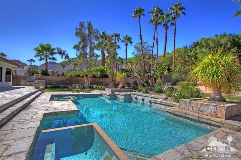 70669 Boothill Road Rancho Mirage, CA 92270 - Photo 7 of 27 a swimming pool with outdoor seating and yard