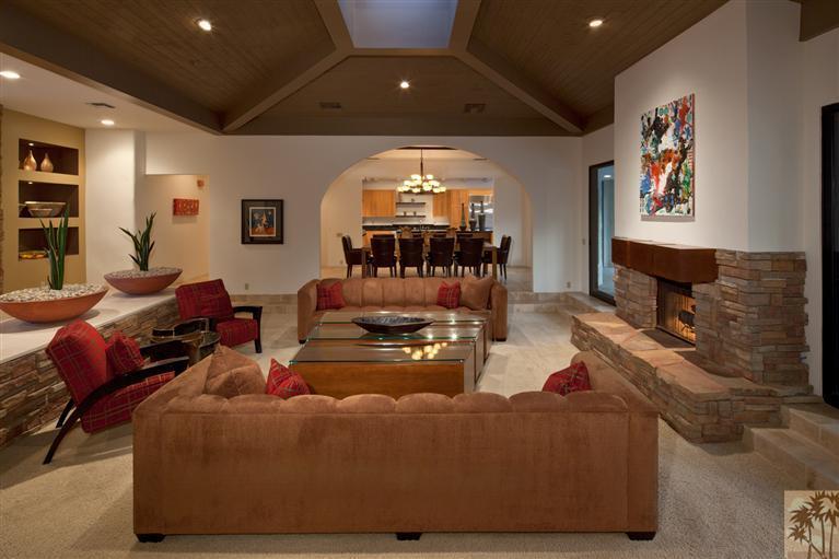 70669 Boothill Road Rancho Mirage, CA 92270 - Photo 10 of 27 a living room with furniture and a chandelier