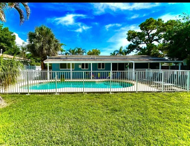 a view of a house with a deck