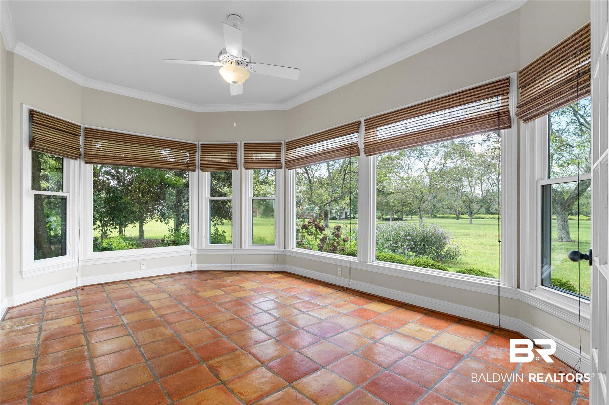 5231 Dawes Road Grand Bay, AL 36541 - Photo 9 of 49 Unfurnished sunroom with ceiling fan and plenty of natural light