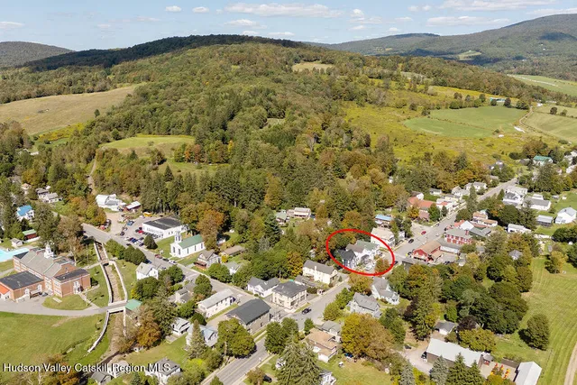 a view of a city with an ocean