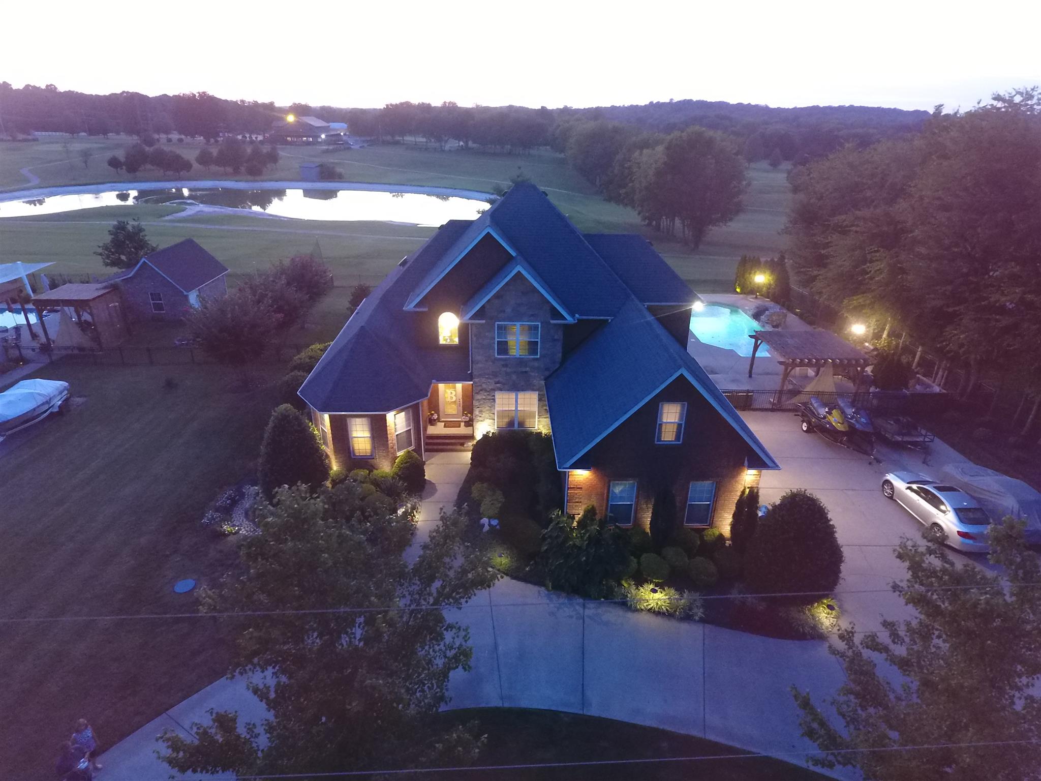 3338 Allen Barrett Road Murfreesboro, TN 37129 - Photo 24 of 27 a view of a house with a yard and a mountain view