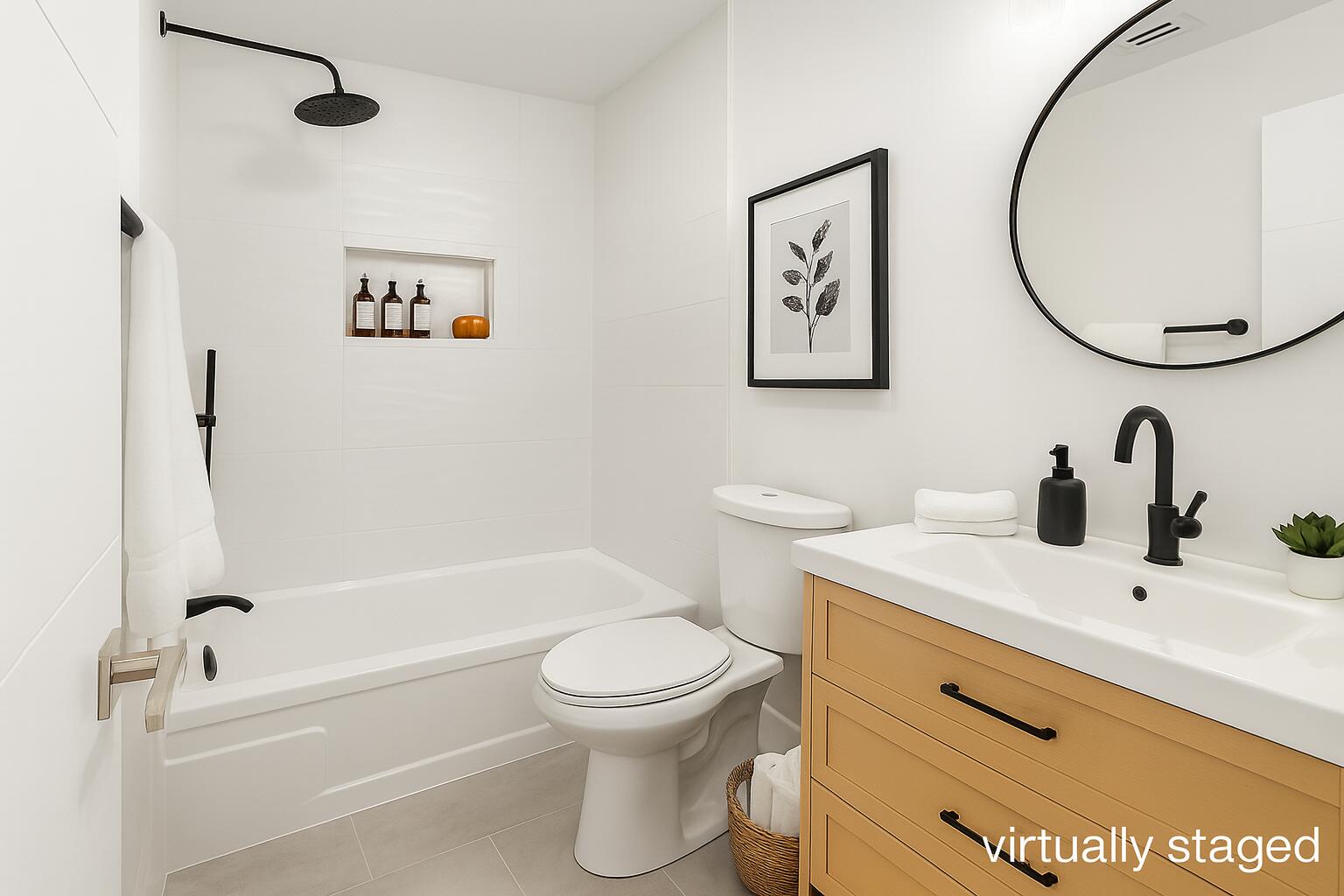 10151 Windtree Lane Boca Raton, FL 33428 - Photo 17 of 39 a bathroom with a toilet sink and a mirror