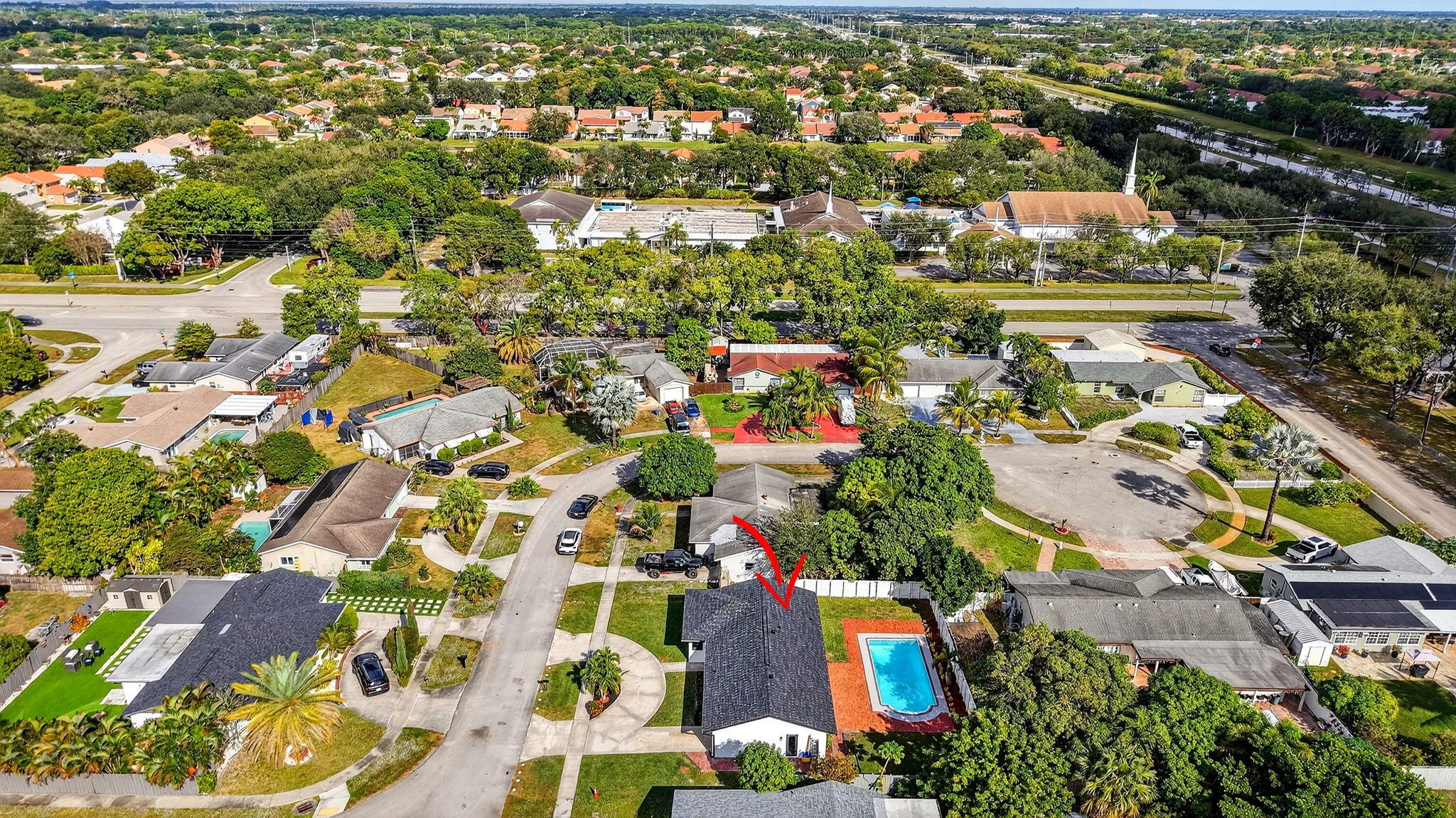 10151 Windtree Lane Boca Raton, FL 33428 - Photo 39 of 39 an aerial view of residential houses with outdoor space