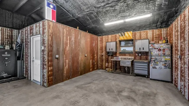 a view of a lake with a big yard