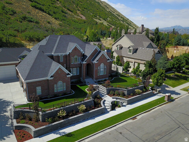714 Draper Heights Way Draper, UT 84020 - Photo 3 of 88 Aerial view of property and surrounding area with a mountainous background