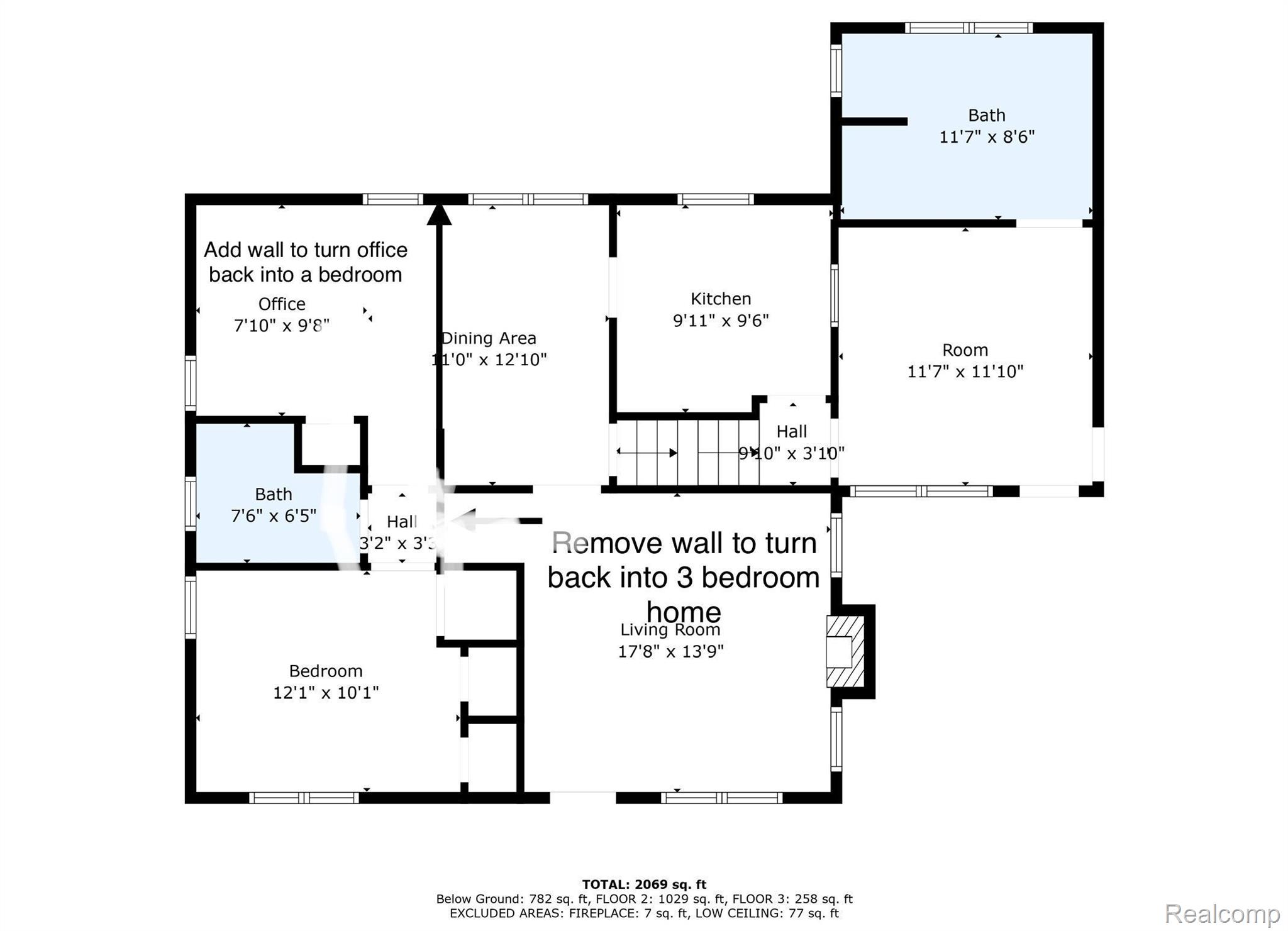 3707 Judd Road Milan, MI 48160 - Photo 39 of 39 Floor plan to convert back to 3 bedrooms