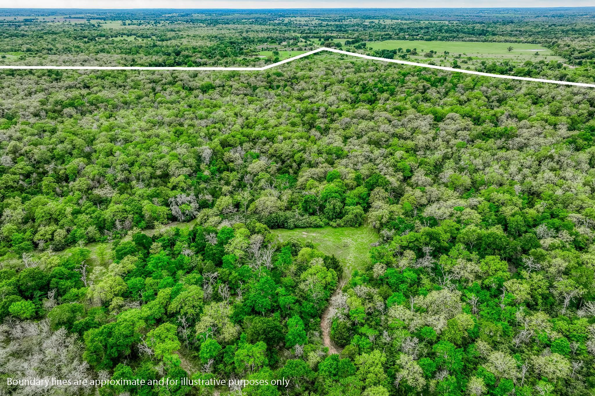 125 Ledbetter Tx 78946 Ledbetter, TX 78946 - Photo 49 of 50 an aerial view of a houses with a lush green hillside