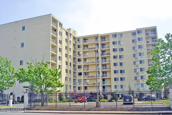 a front view of a building