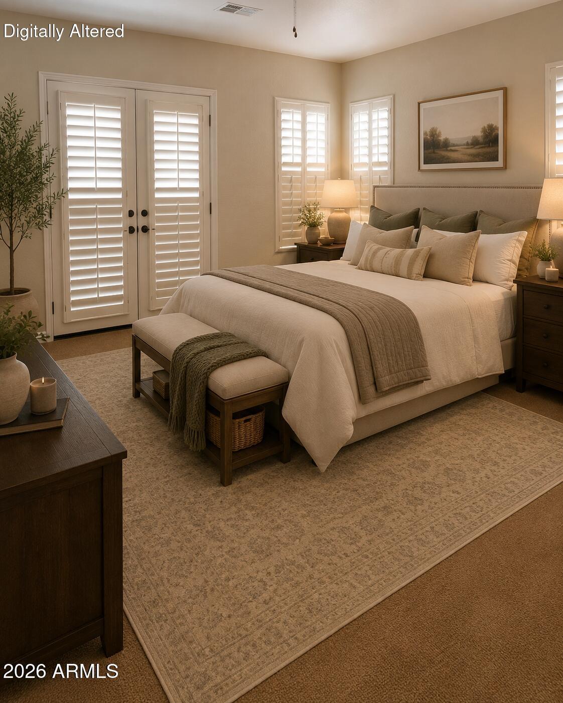 18068 West Rimrock Street Surprise, AZ 85388 - Photo 8 of 20 staged master bedroom