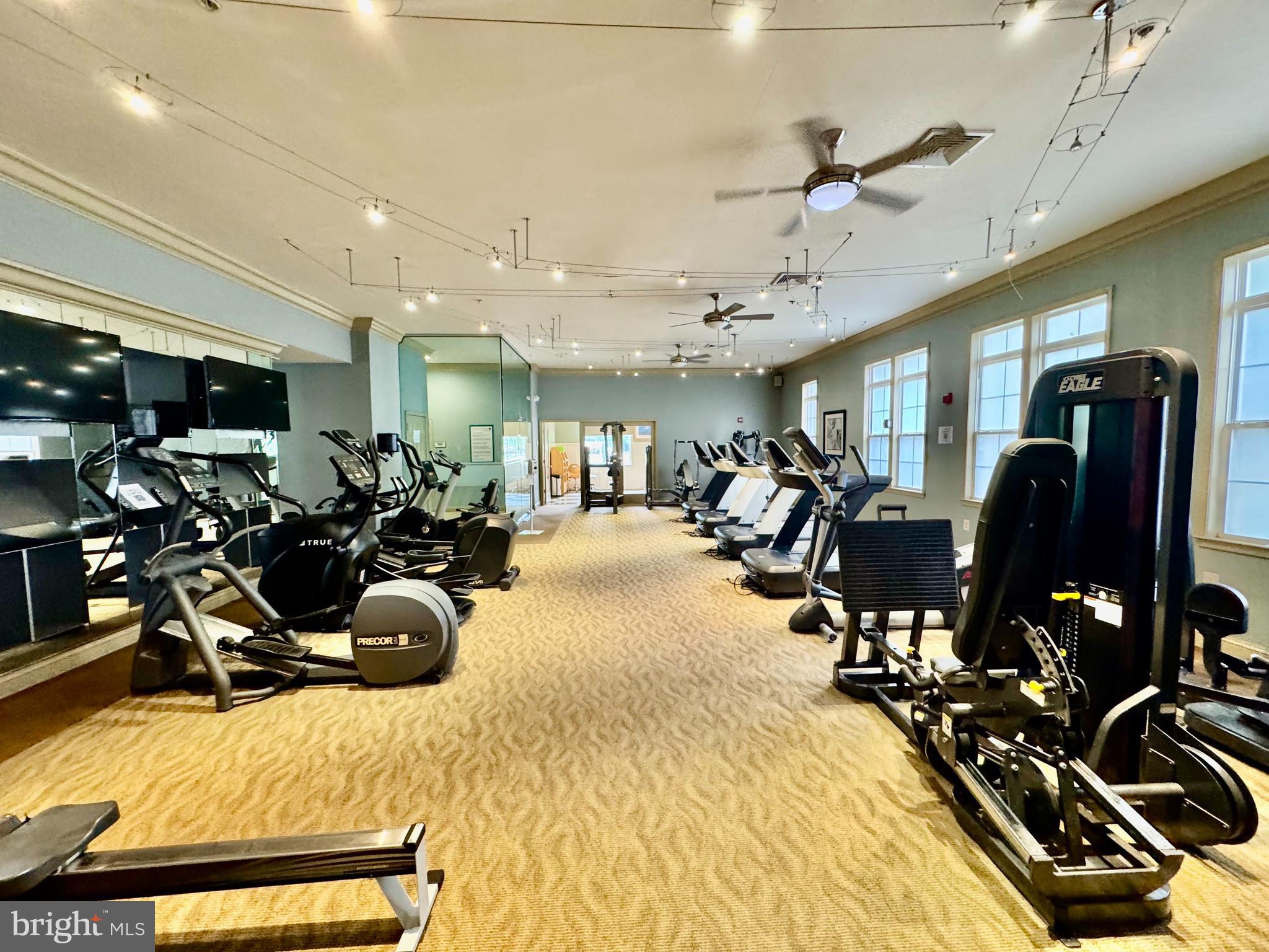 22691 Blue Elder Terrace, Unit 204 Brambleton, VA 20148 - Photo 33 of 45 a view of a room with gym equipment
