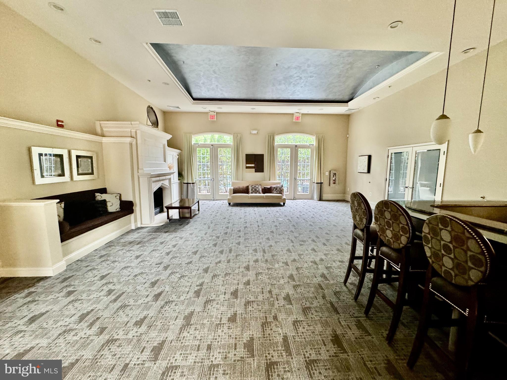22691 Blue Elder Terrace, Unit 204 Brambleton, VA 20148 - Photo 38 of 45 a living room with furniture and a fireplace