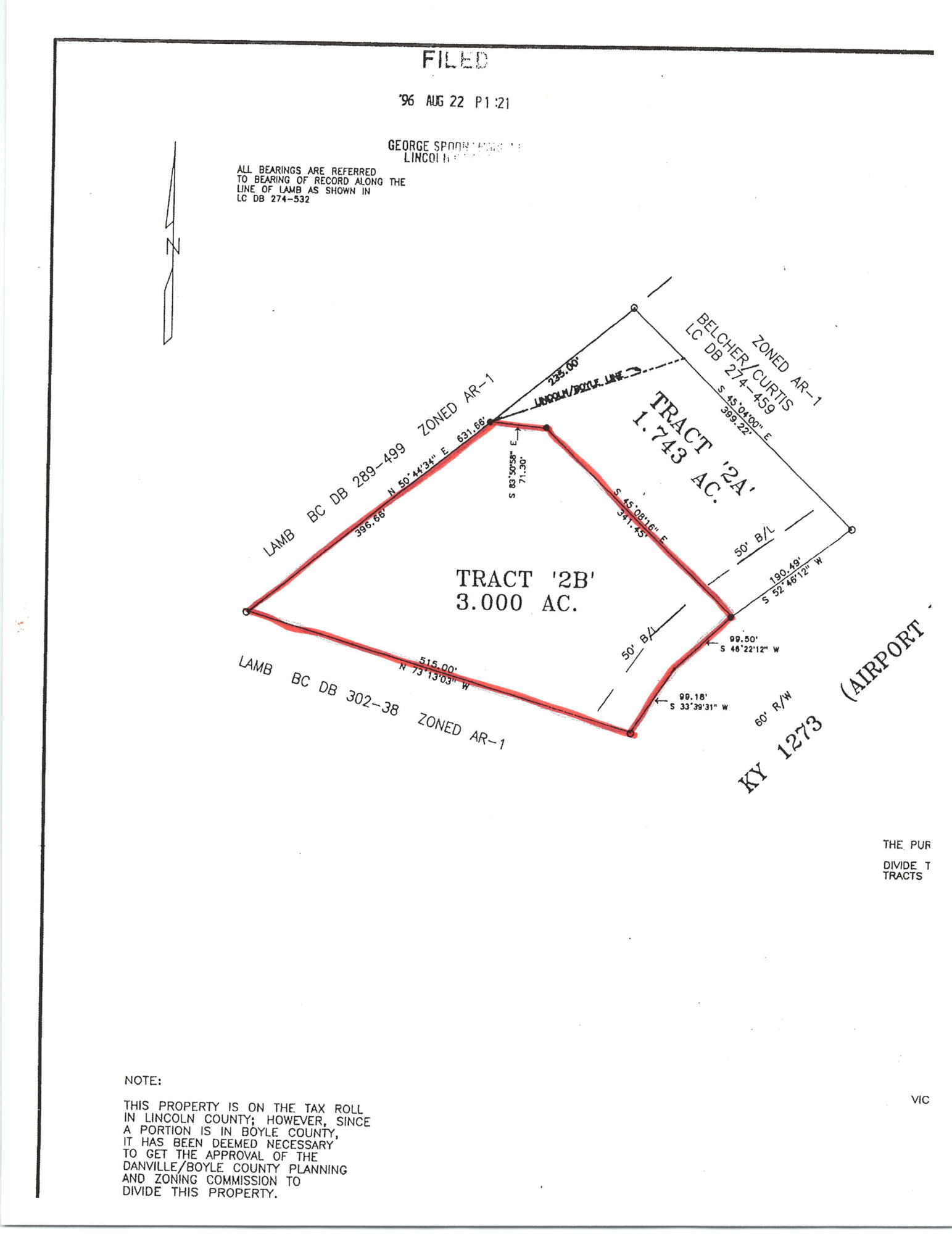 3022 Airport Road Danville, KY 40422 - Photo 41 of 42 3022 survey