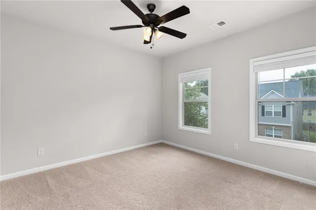 a view of an empty room