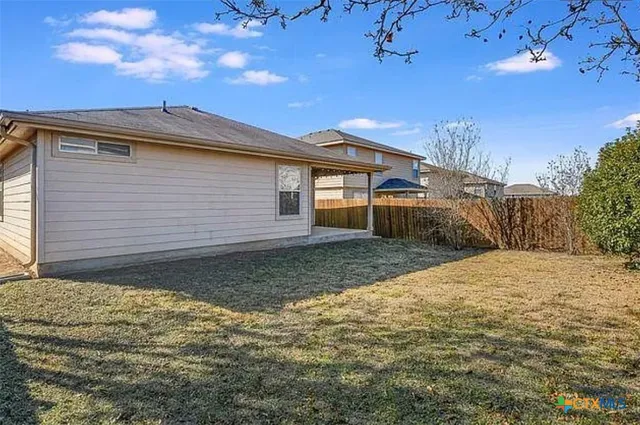 a backyard of a house