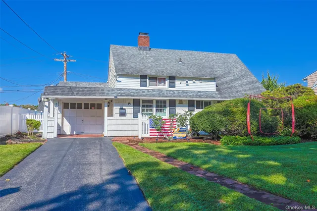 a house view with a garden space