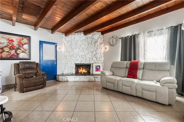 a building outdoor space with patio furniture