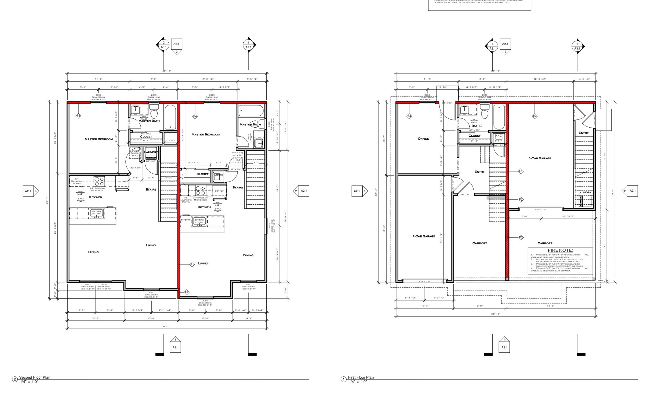 706 Morris Street Houston, TX 77009 - Photo 17 of 17 floor plan 2/2 unit A, 1/1 unit B
