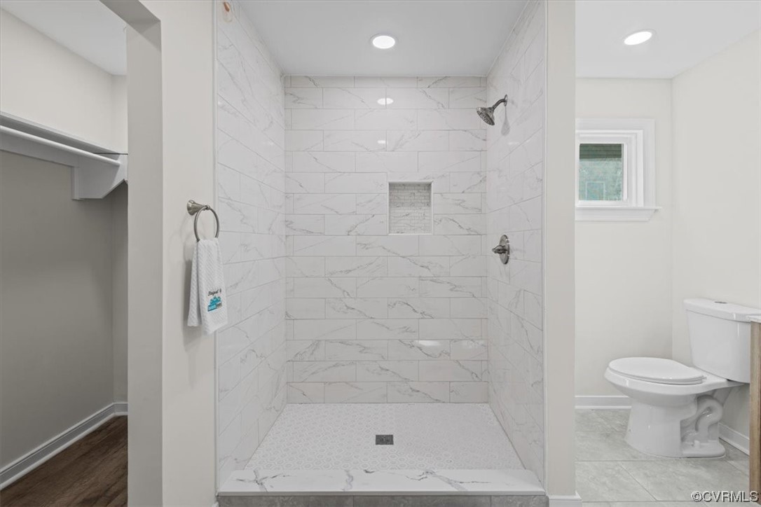 13109 Bluemont Road Chester, VA 23831 - Photo 37 of 50 a bathroom with a shower and a toilet