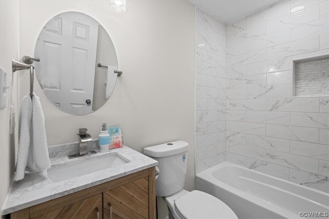 13109 Bluemont Road Chester, VA 23831 - Photo 39 of 50 a bathroom with a sink a toilet and shower