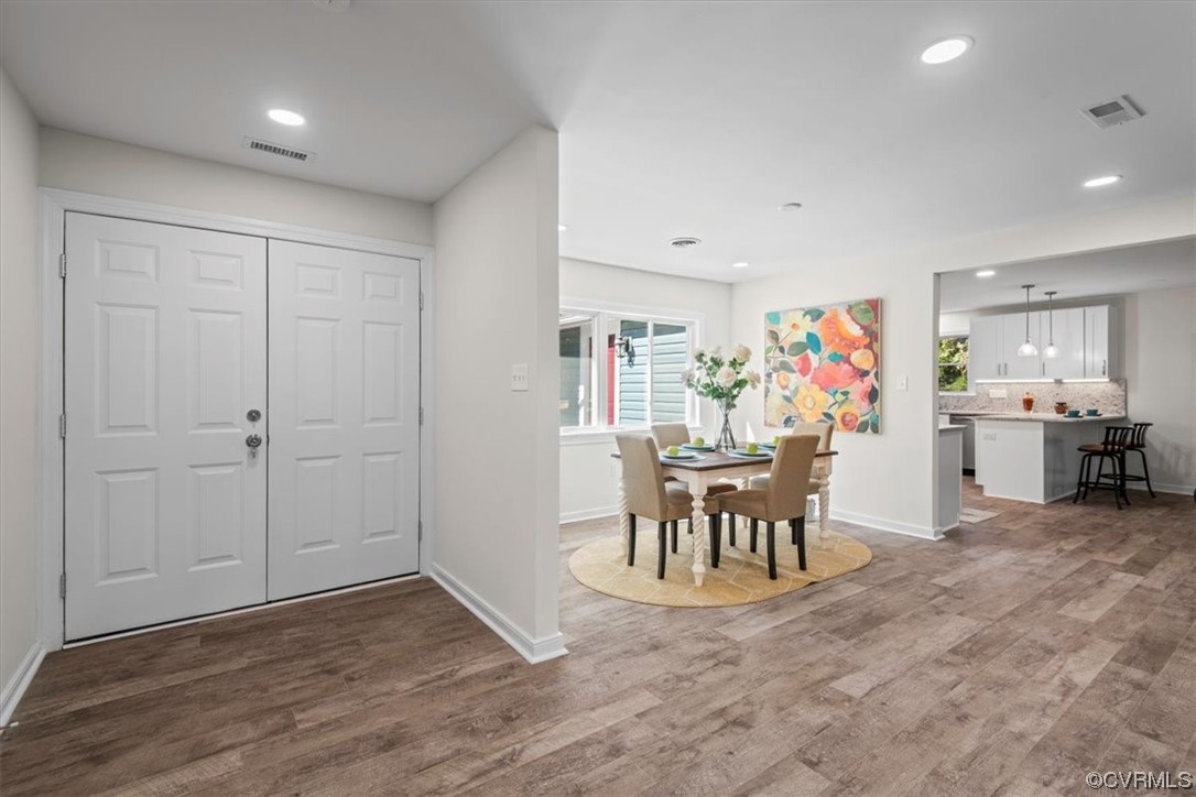13109 Bluemont Road Chester, VA 23831 - Photo 5 of 50 a view of a dining room with furniture and a kitchen