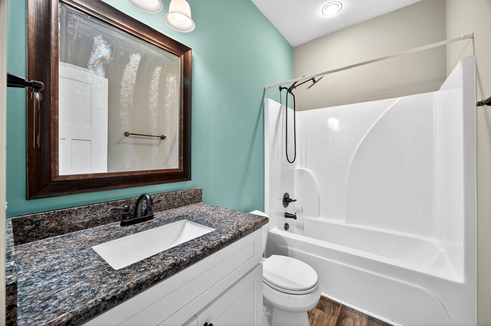 1347 Neil Road Chapel Hill, TN 37034 - Photo 22 of 36 a bathroom with a granite countertop sink toilet and shower