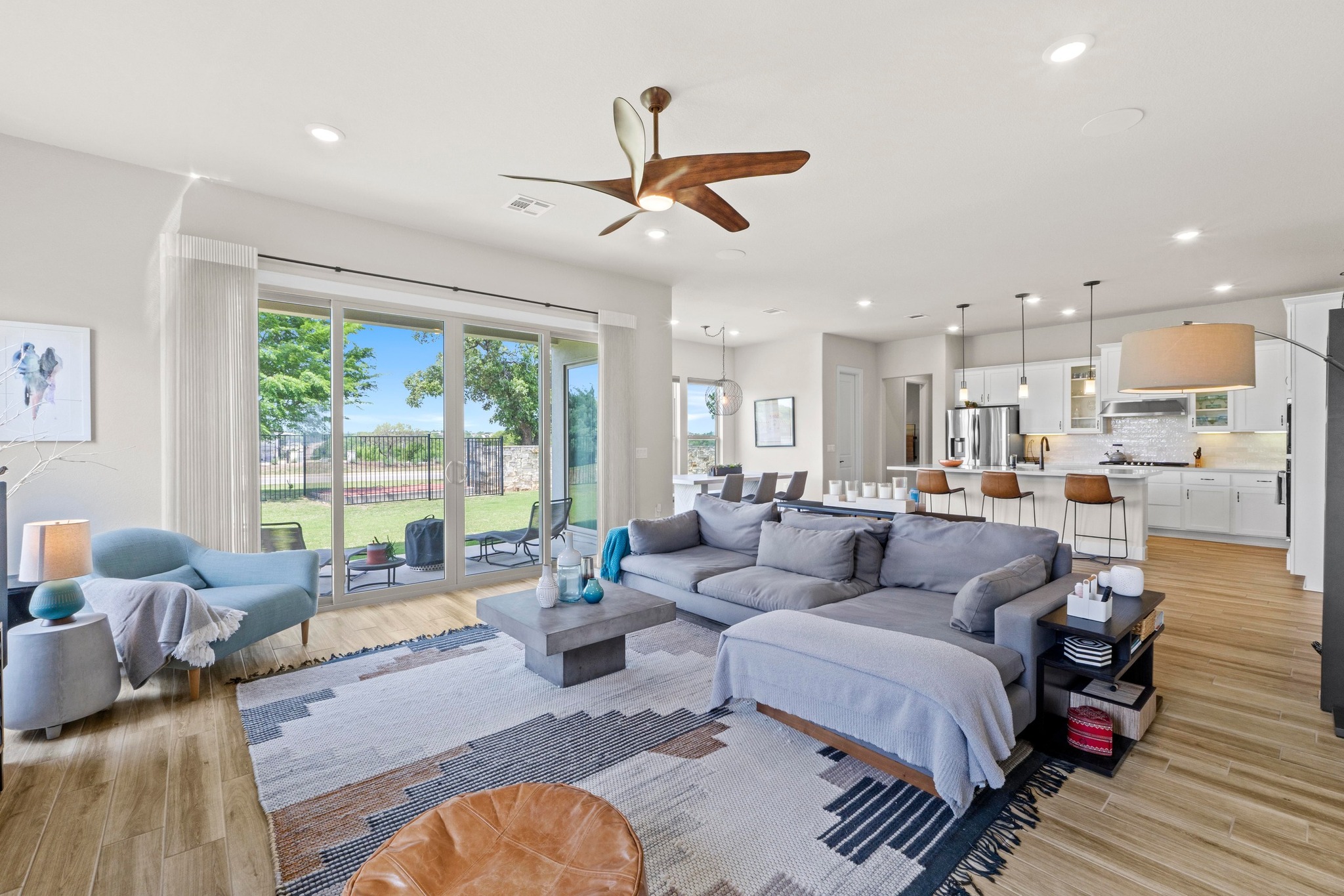 2609 Antalya Loop Leander, TX 78641 - Photo 12 of 40 a living room with furniture and a large window