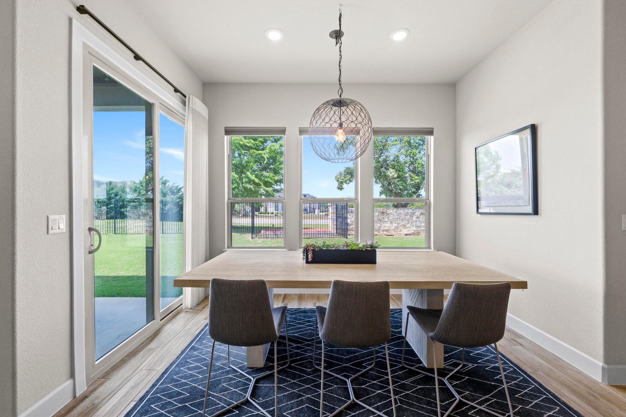 2609 Antalya Loop Leander, TX 78641 - Photo 14 of 40 a view of a dining room with furniture window and outside view