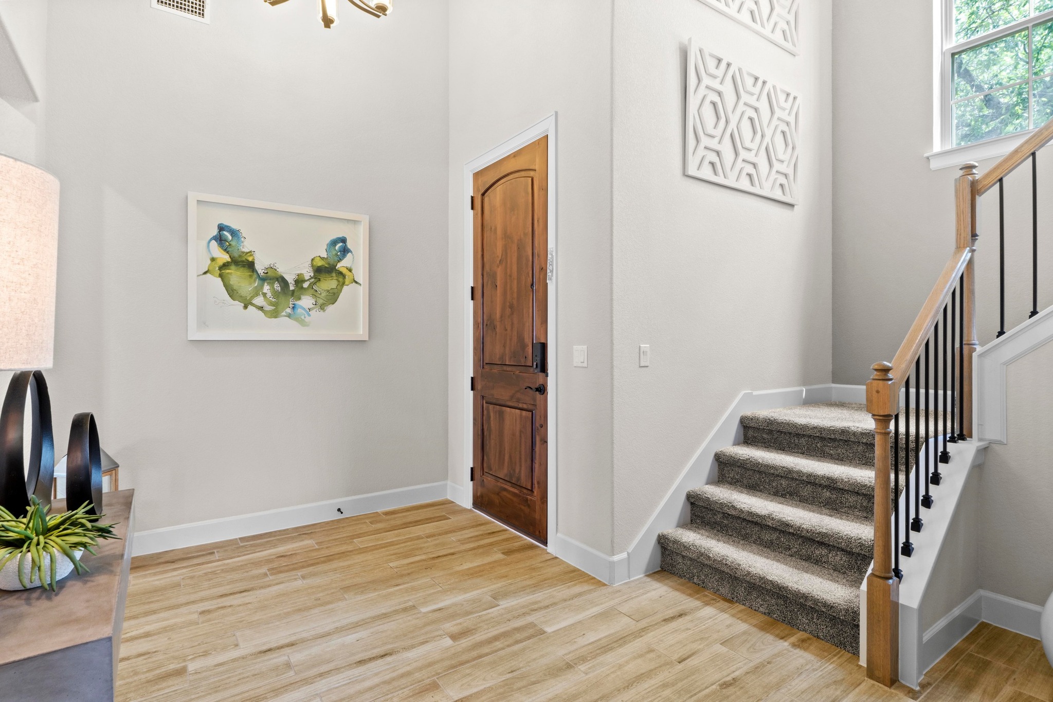 2609 Antalya Loop Leander, TX 78641 - Photo 23 of 40 a view of entryway with wooden floor