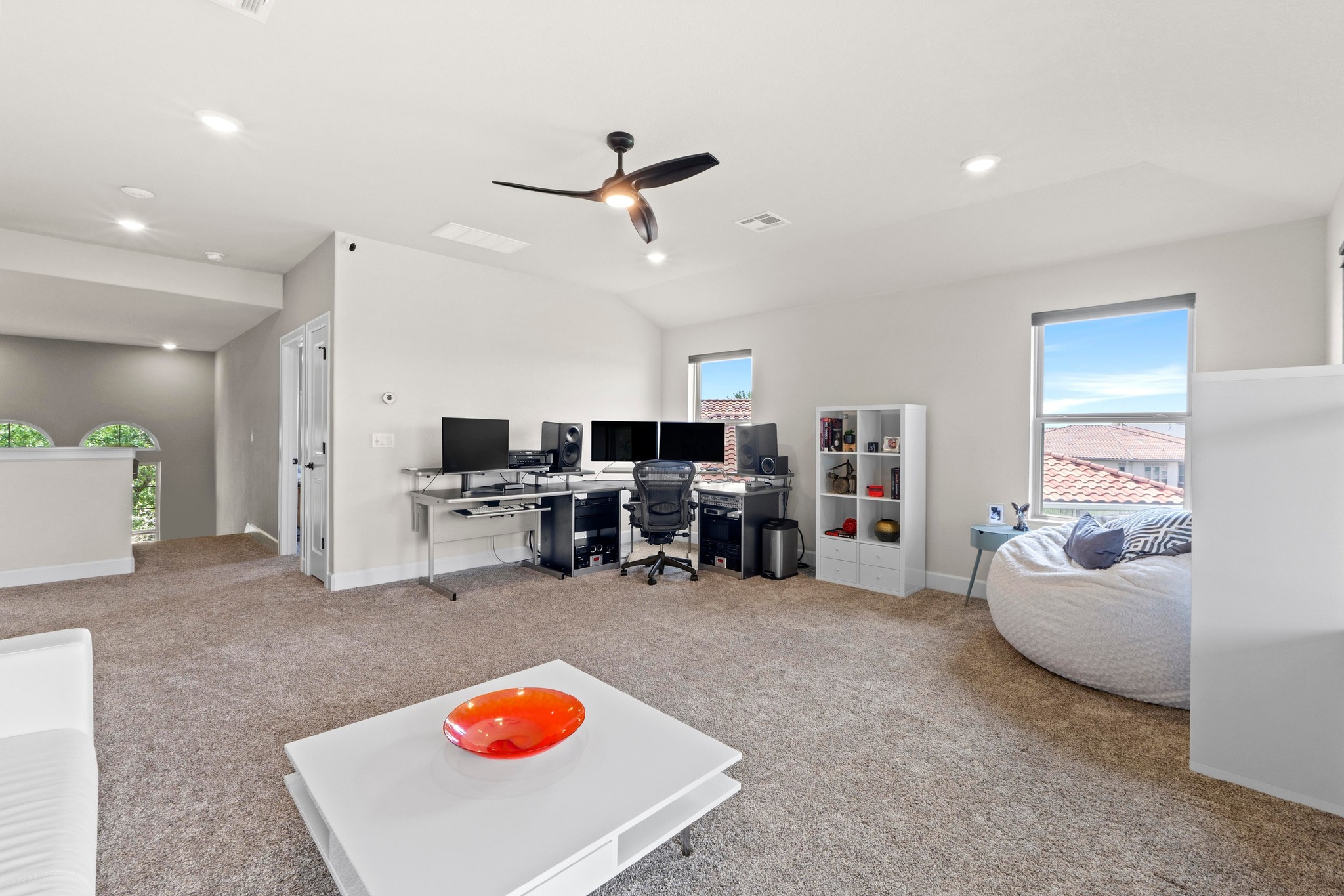 2609 Antalya Loop Leander, TX 78641 - Photo 25 of 40 a living room with furniture and kitchen view