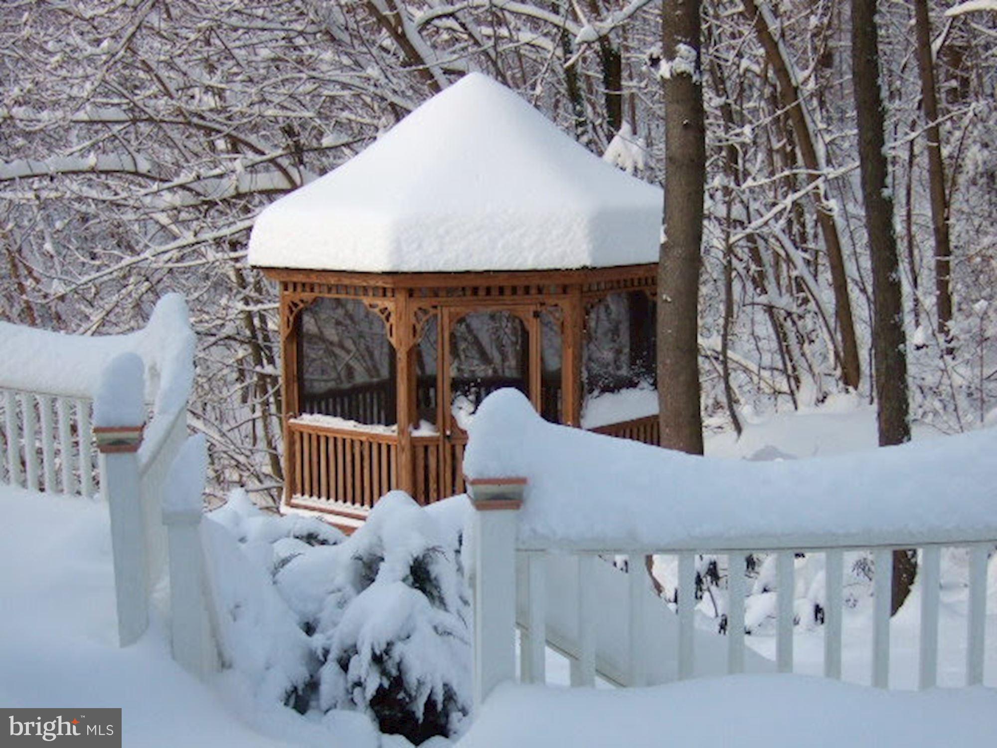 6800 Rannoch Road Bethesda, MD 20817 - Photo 46 of 53 Winter view gazebo