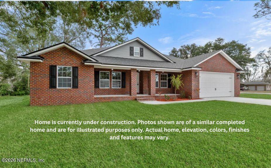 Photo is of a similar home. Actual home