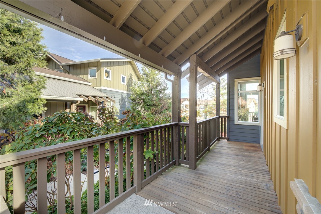 114 Cougar Ridge Road Northwest, Unit 1701 Issaquah, WA 98027 - Photo 3 of 25 a view of balcony with wooden floor