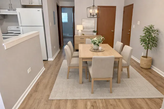 a kitchen with sink cabinets and window