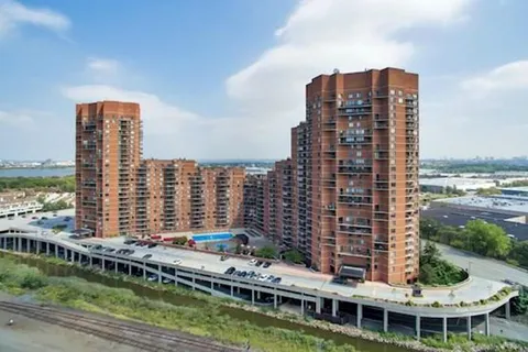 a tall buildings with a city view