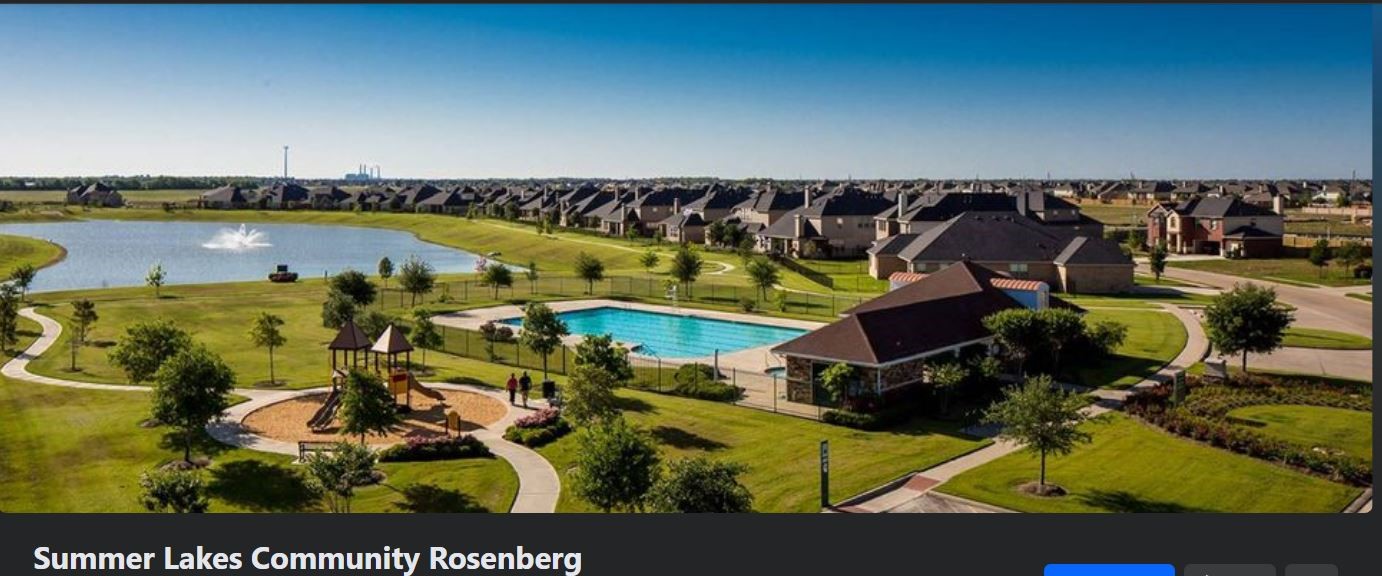 223 Sintra Lk Way Rosenberg, TX 77469 - Photo 35 of 43 an aerial view of a house with a swimming pool