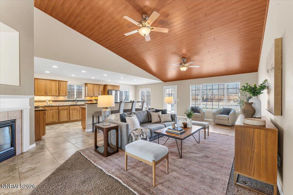 65 Rook Court Sparks, NV 89441 - Photo 14 of 41 a living room with furniture kitchen view and a large window