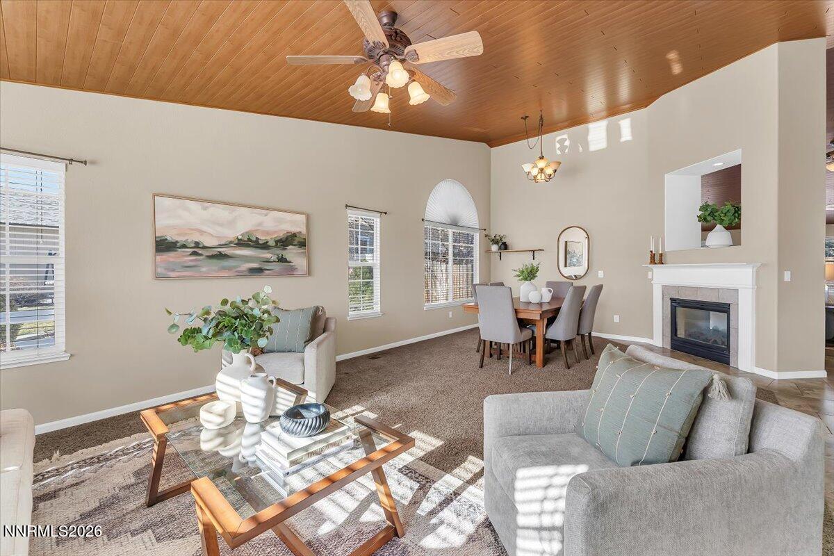 65 Rook Court Sparks, NV 89441 - Photo 6 of 41 a living room with furniture and a fireplace