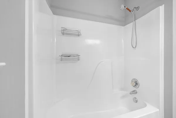 a close up of a bathtub