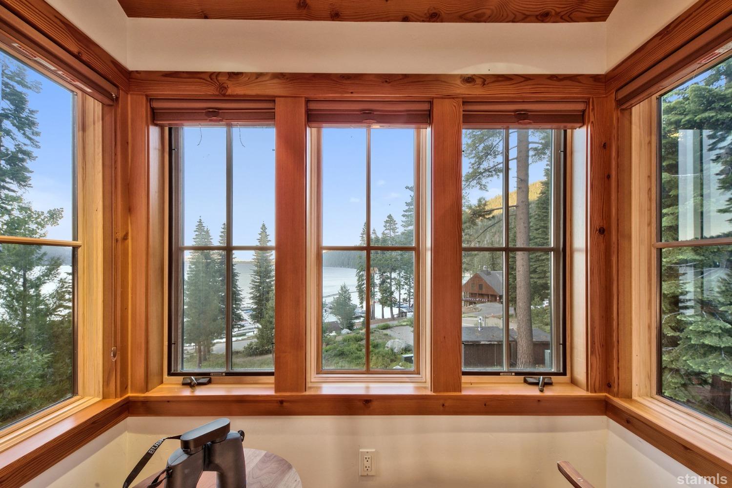 373 Fallen Leaf Road Fallen Leaf, CA 96150 - Photo 15 of 40 a view of a large window with an outdoor view