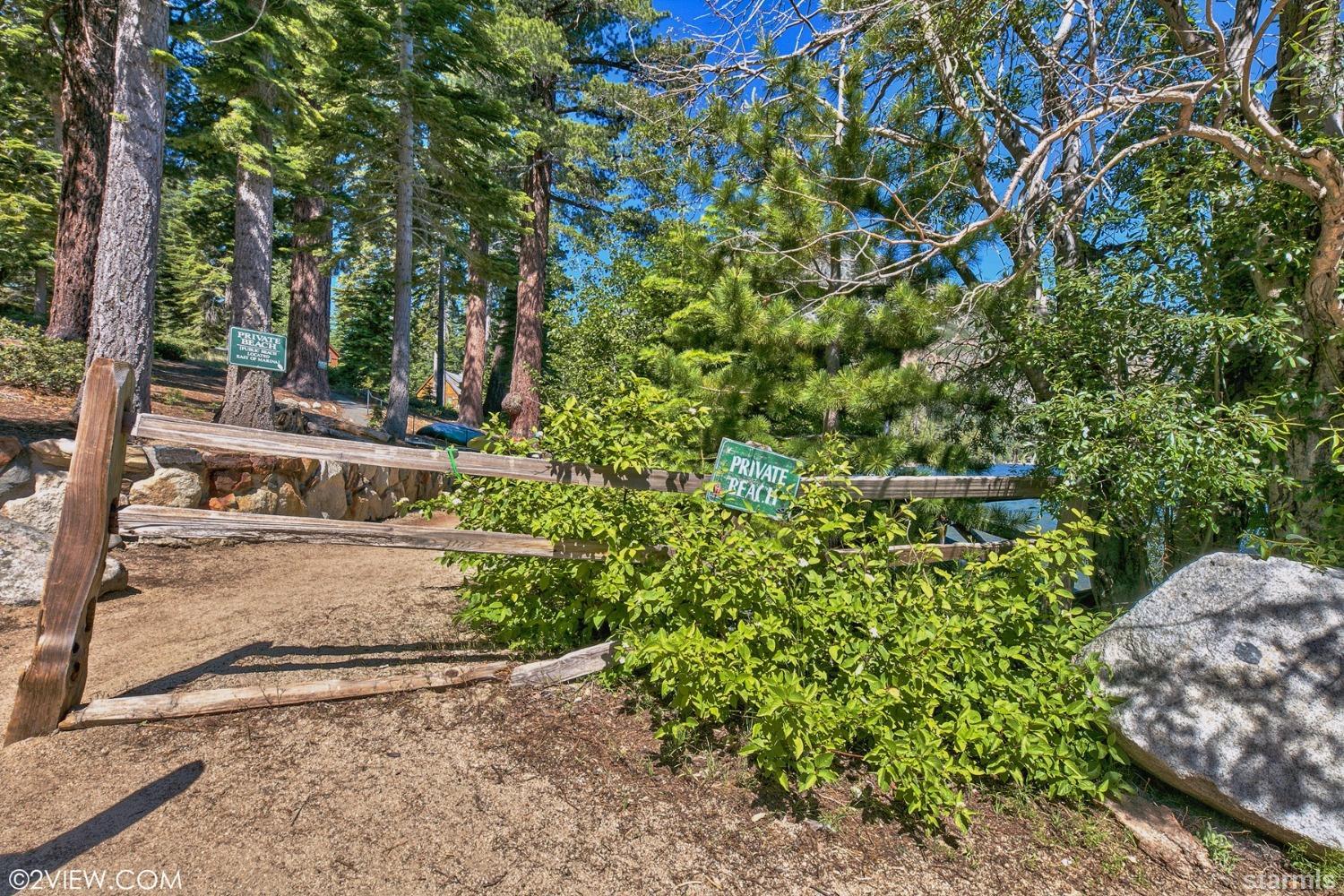 373 Fallen Leaf Road Fallen Leaf, CA 96150 - Photo 32 of 40 a view of a yard with plants and trees