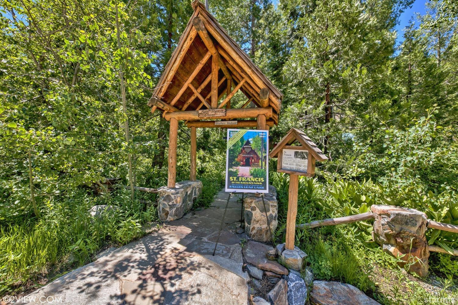 373 Fallen Leaf Road Fallen Leaf, CA 96150 - Photo 39 of 40 a front view of a house with garden