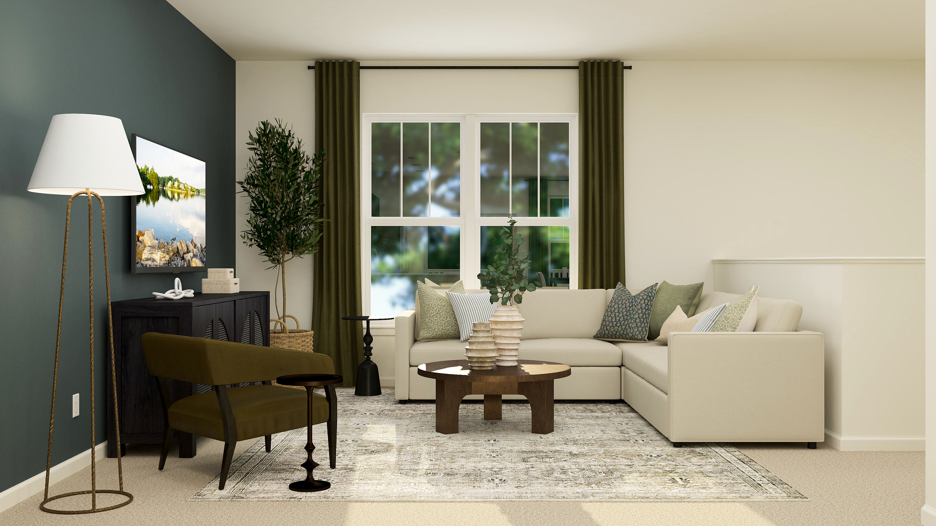 2258 Stonegate Road Algonquin, IL 60102 - Photo 4 of 24 a living room with furniture and a lamp